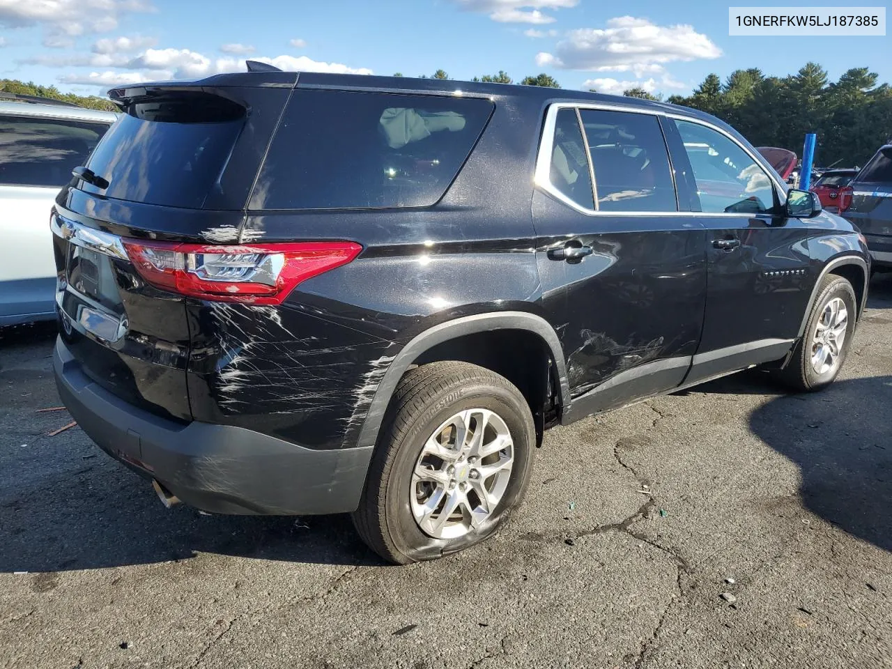 2020 Chevrolet Traverse Ls VIN: 1GNERFKW5LJ187385 Lot: 75486284