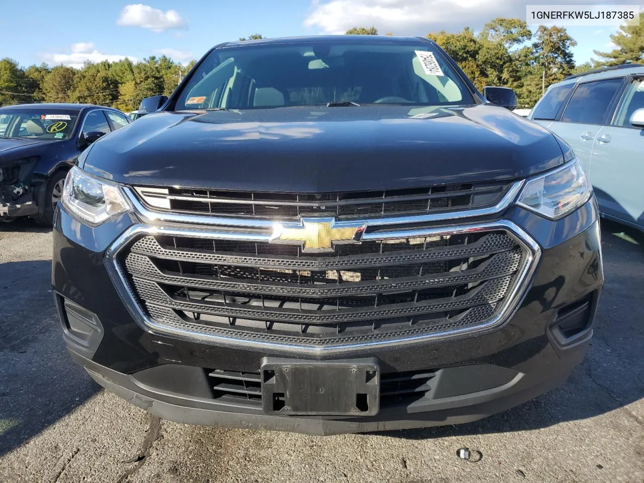 2020 Chevrolet Traverse Ls VIN: 1GNERFKW5LJ187385 Lot: 75486284