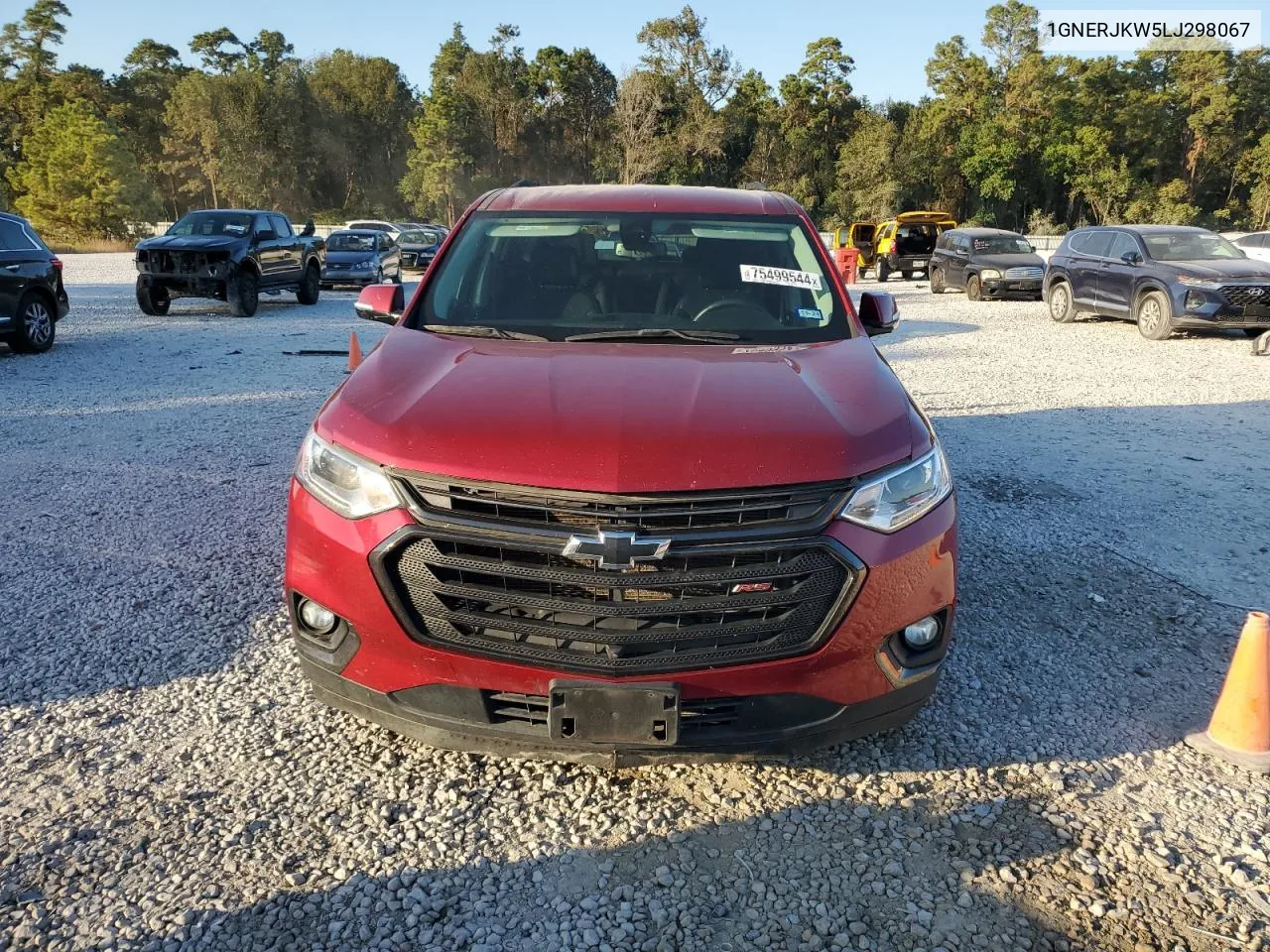 2020 Chevrolet Traverse Rs VIN: 1GNERJKW5LJ298067 Lot: 75499544