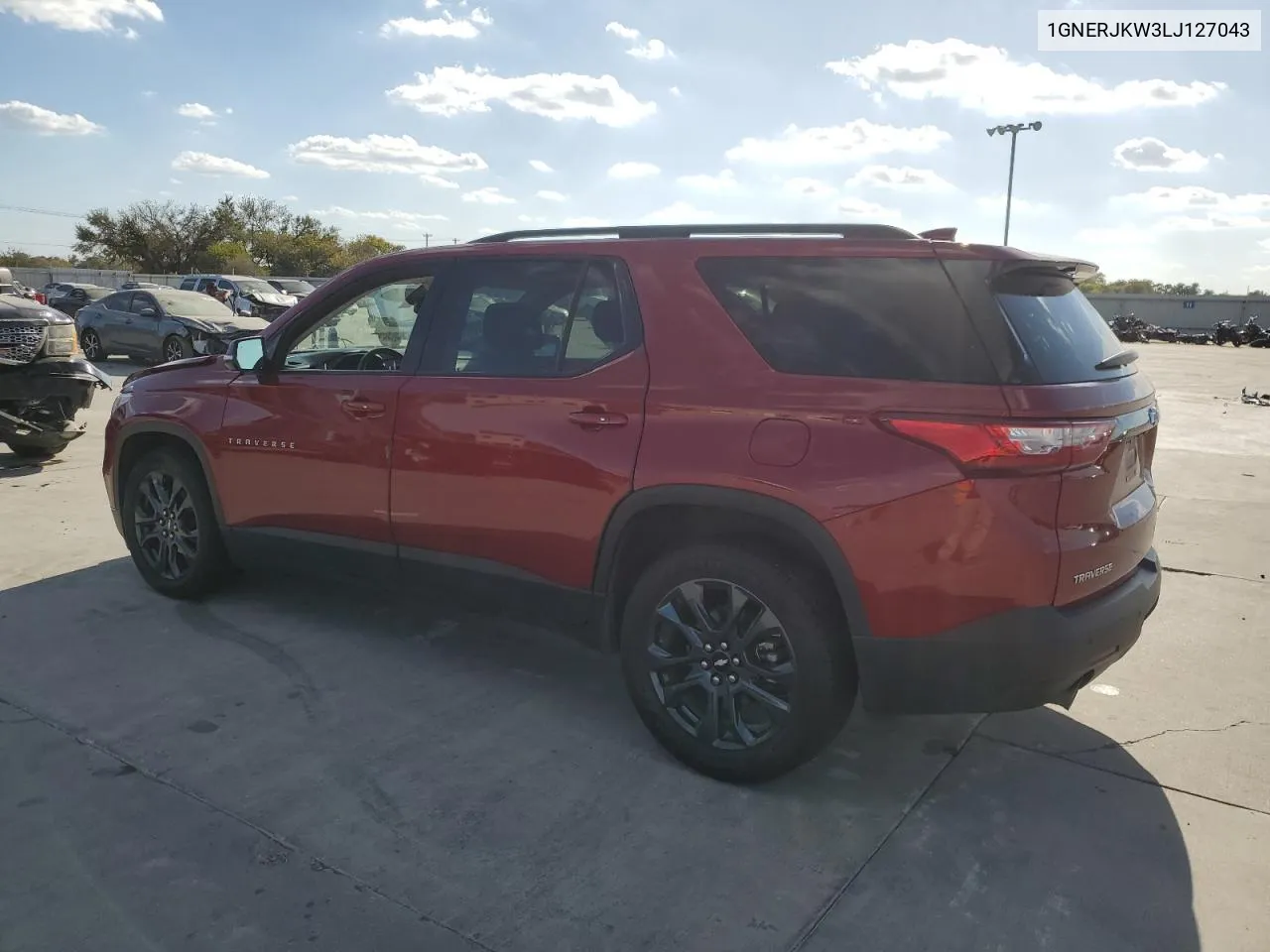 2020 Chevrolet Traverse Rs VIN: 1GNERJKW3LJ127043 Lot: 77007674