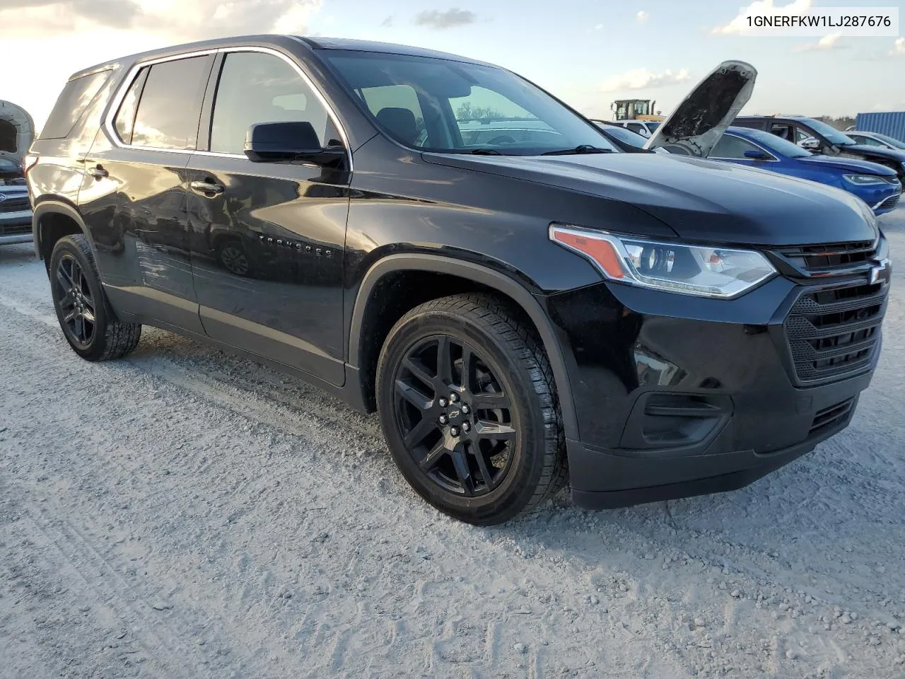 2020 Chevrolet Traverse Ls VIN: 1GNERFKW1LJ287676 Lot: 77306214