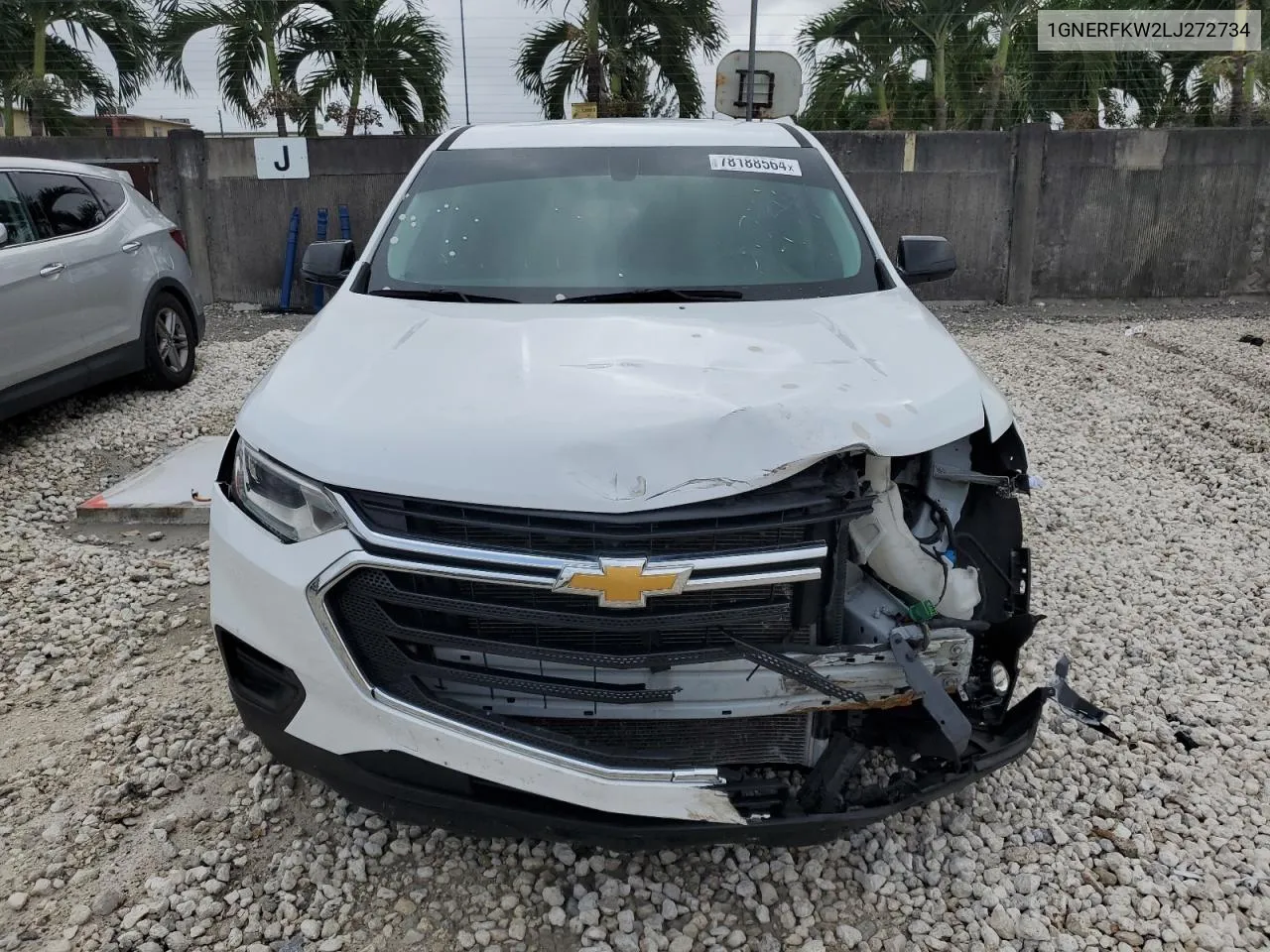 2020 Chevrolet Traverse Ls VIN: 1GNERFKW2LJ272734 Lot: 78188564