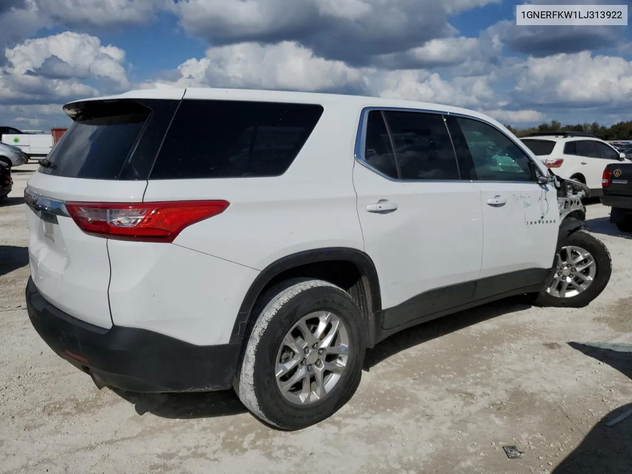 2020 Chevrolet Traverse Ls VIN: 1GNERFKW1LJ313922 Lot: 78240894