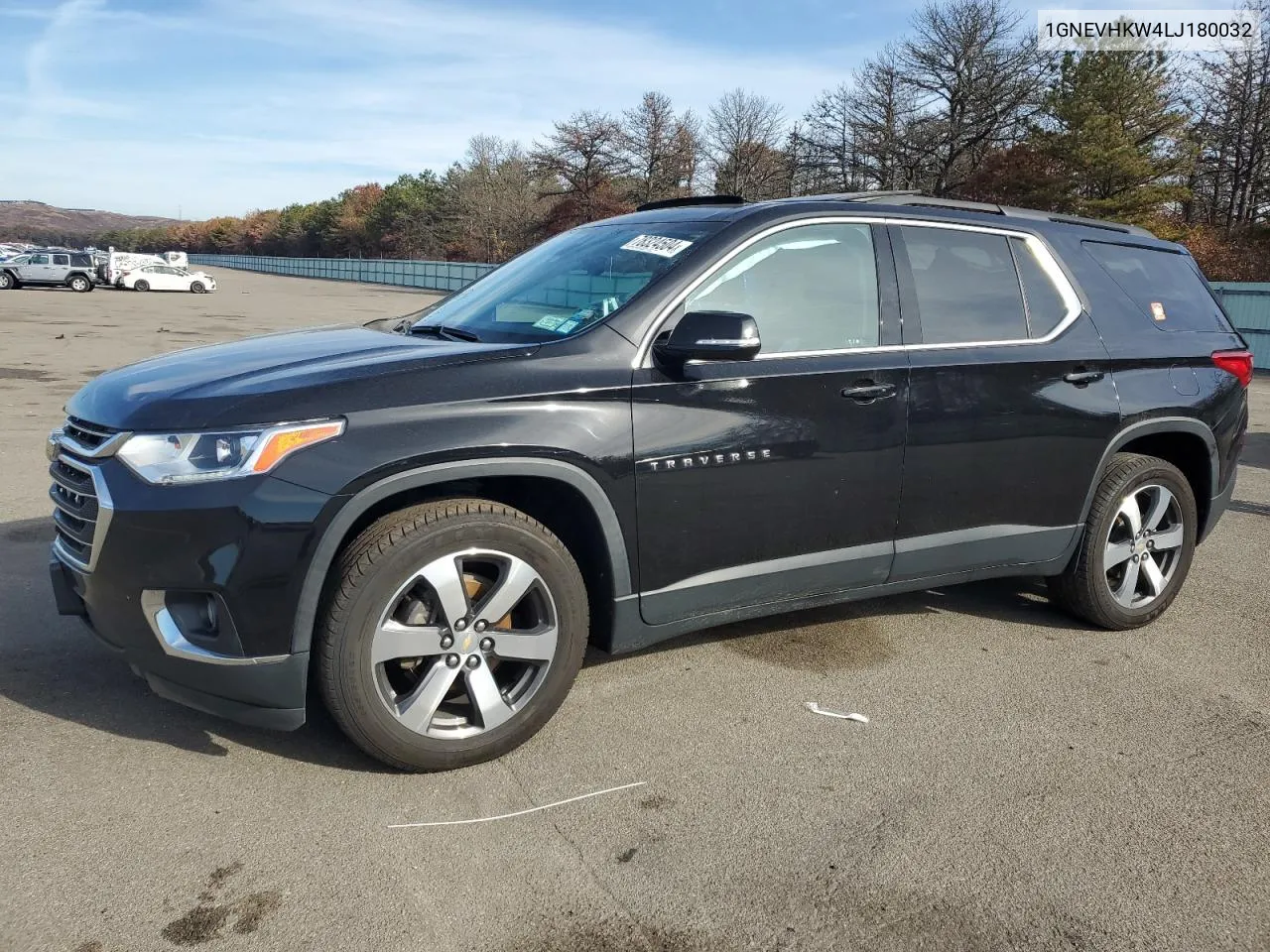 2020 Chevrolet Traverse Lt VIN: 1GNEVHKW4LJ180032 Lot: 78324504