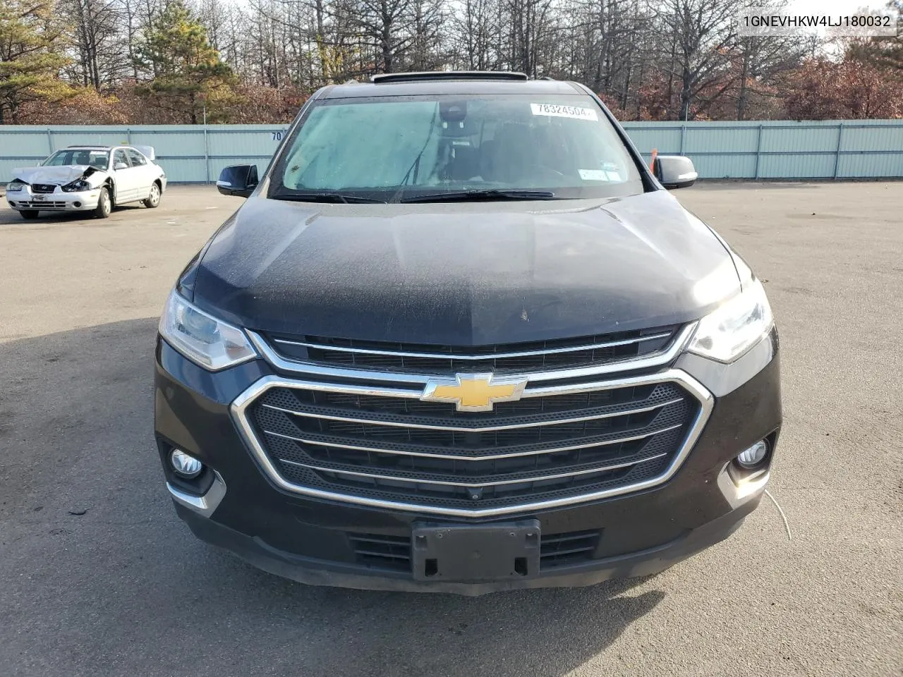 2020 Chevrolet Traverse Lt VIN: 1GNEVHKW4LJ180032 Lot: 78324504