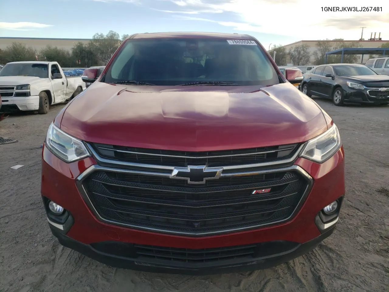 2020 Chevrolet Traverse Rs VIN: 1GNERJKW3LJ267481 Lot: 78859584