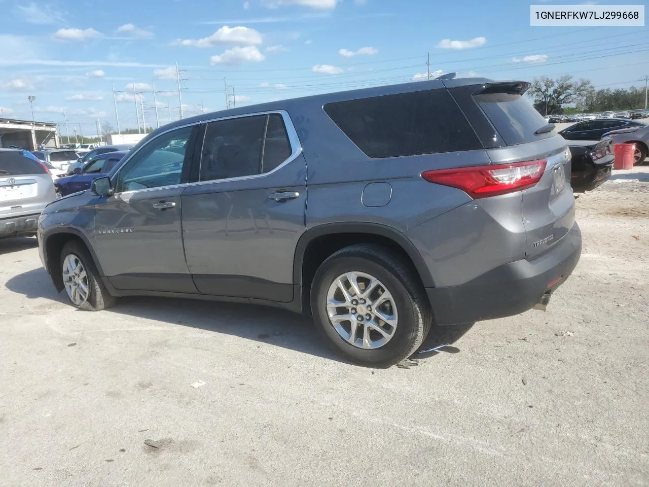 2020 Chevrolet Traverse Ls VIN: 1GNERFKW7LJ299668 Lot: 79176164