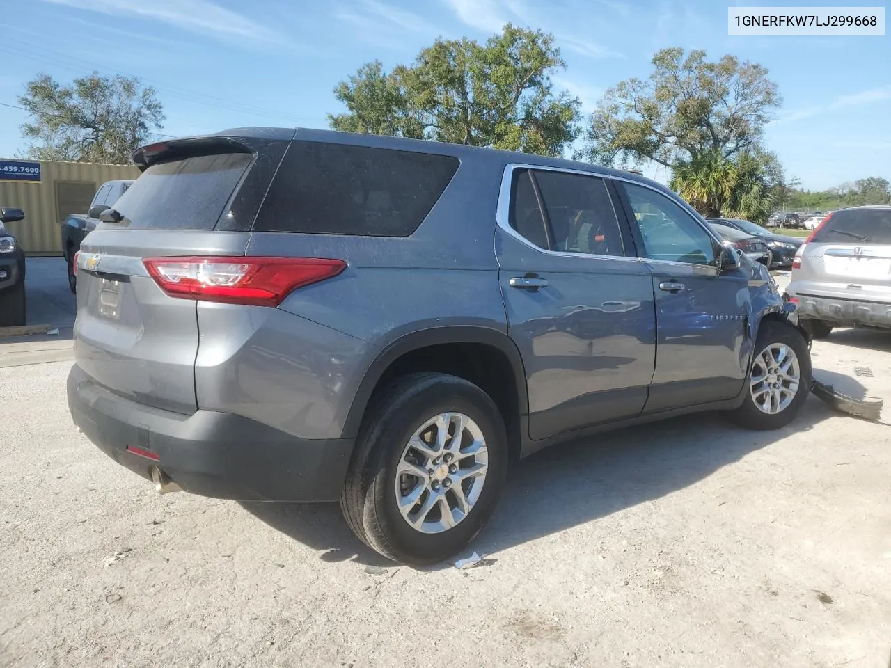 2020 Chevrolet Traverse Ls VIN: 1GNERFKW7LJ299668 Lot: 79176164