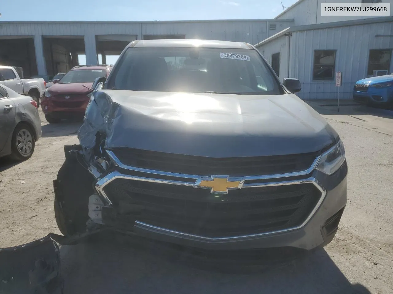 2020 Chevrolet Traverse Ls VIN: 1GNERFKW7LJ299668 Lot: 79176164