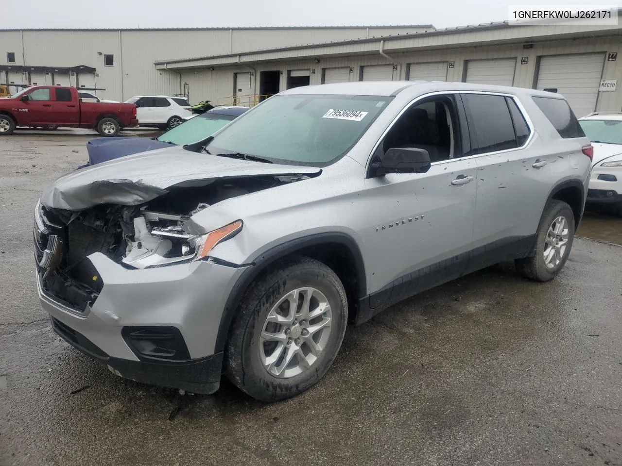 2020 Chevrolet Traverse Ls VIN: 1GNERFKW0LJ262171 Lot: 79536094