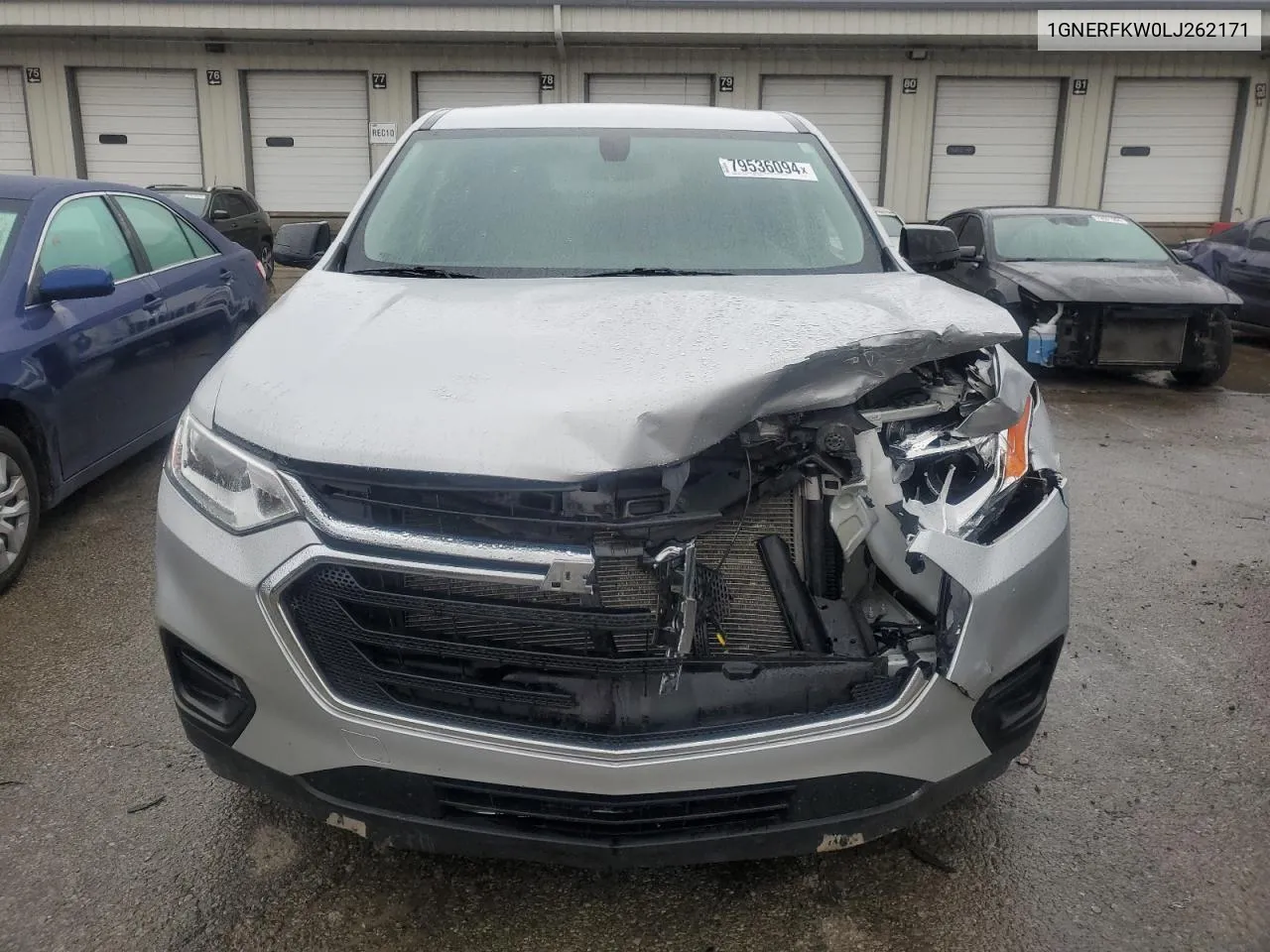 2020 Chevrolet Traverse Ls VIN: 1GNERFKW0LJ262171 Lot: 79536094