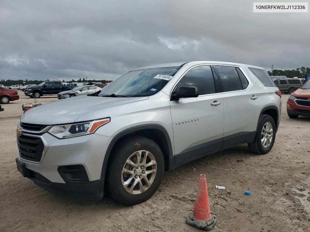 2020 Chevrolet Traverse Ls VIN: 1GNERFKW2LJ112336 Lot: 79710424