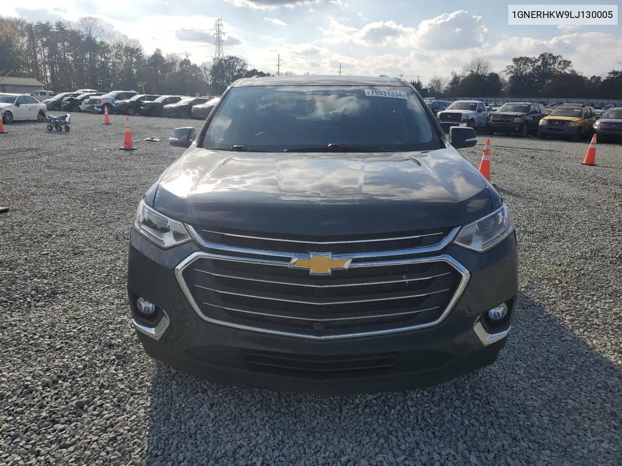 2020 Chevrolet Traverse Lt VIN: 1GNERHKW9LJ130005 Lot: 79931334