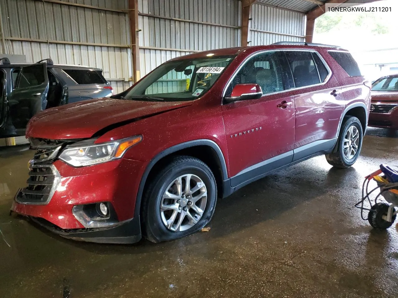 2020 Chevrolet Traverse Lt VIN: 1GNERGKW6LJ211201 Lot: 80156194