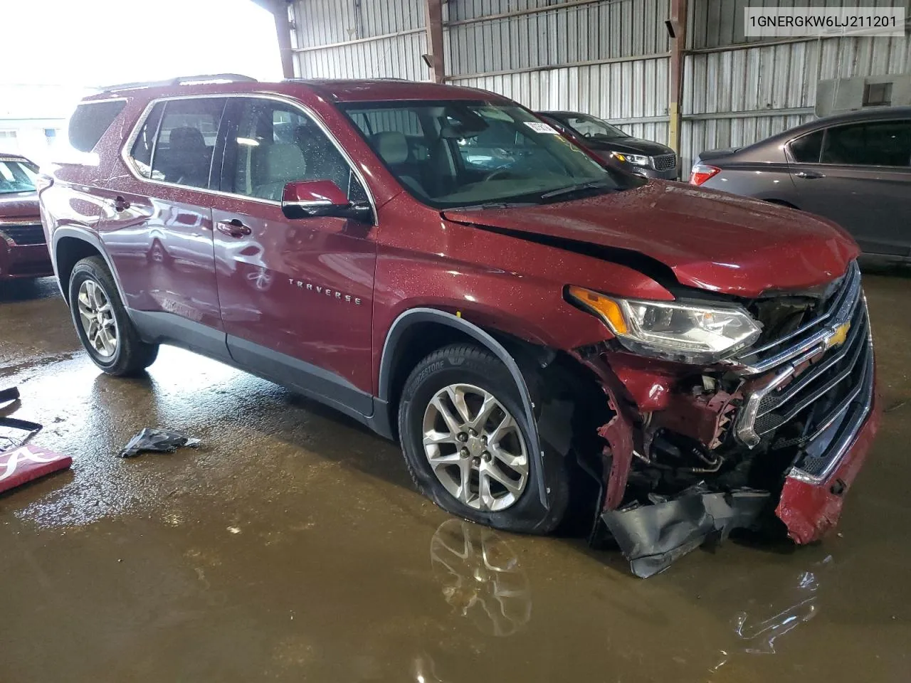 2020 Chevrolet Traverse Lt VIN: 1GNERGKW6LJ211201 Lot: 80156194