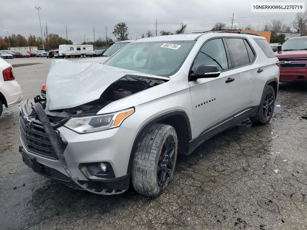 2020 Chevrolet Traverse Premier VIN: 1GNERKKW6LJ270719 Lot: 80621704