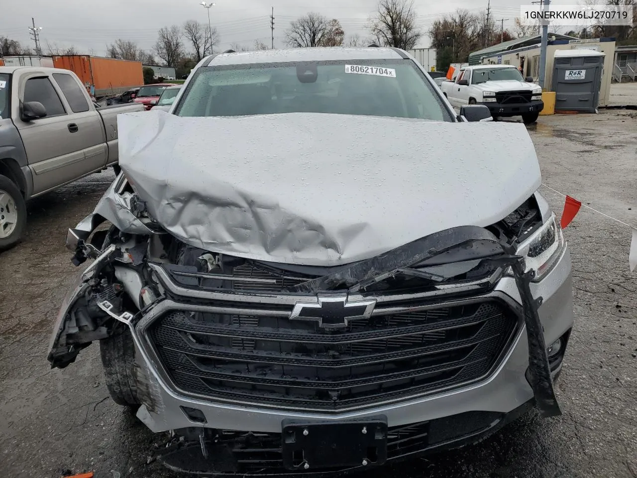 2020 Chevrolet Traverse Premier VIN: 1GNERKKW6LJ270719 Lot: 80621704