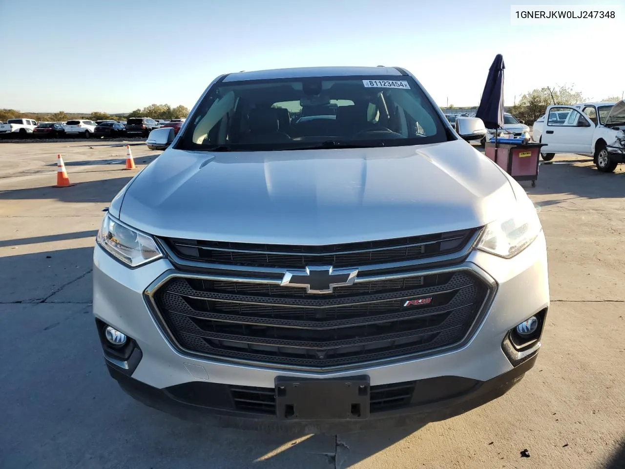 2020 Chevrolet Traverse Rs VIN: 1GNERJKW0LJ247348 Lot: 81123454