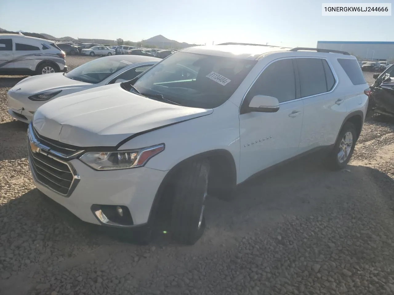 2020 Chevrolet Traverse Lt VIN: 1GNERGKW6LJ244666 Lot: 81134484