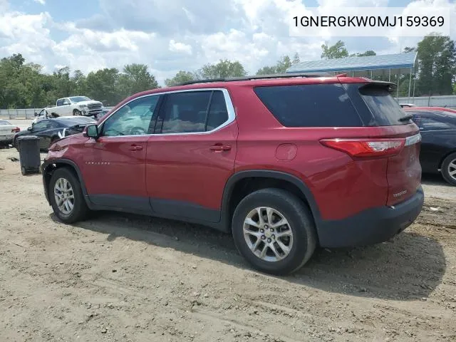 1GNERGKW0MJ159369 2021 Chevrolet Traverse Lt