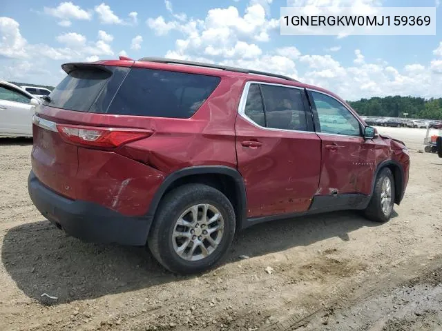 1GNERGKW0MJ159369 2021 Chevrolet Traverse Lt