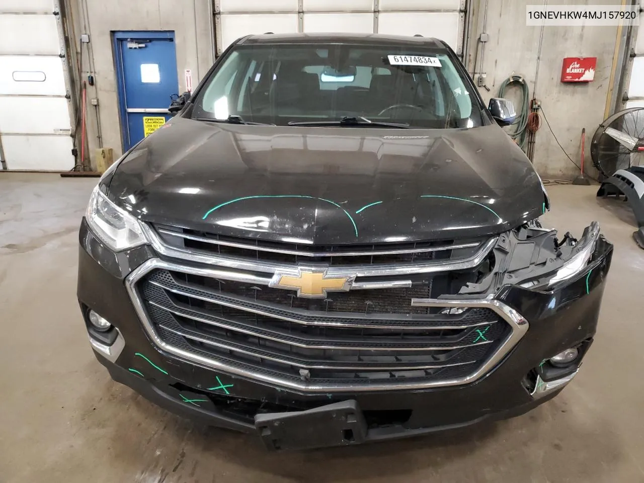 2021 Chevrolet Traverse Lt VIN: 1GNEVHKW4MJ157920 Lot: 61474834