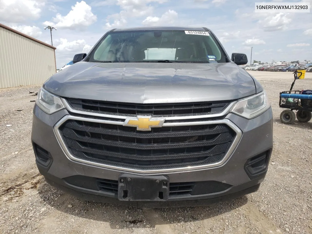 2021 Chevrolet Traverse Ls VIN: 1GNERFKWXMJ132903 Lot: 63124854