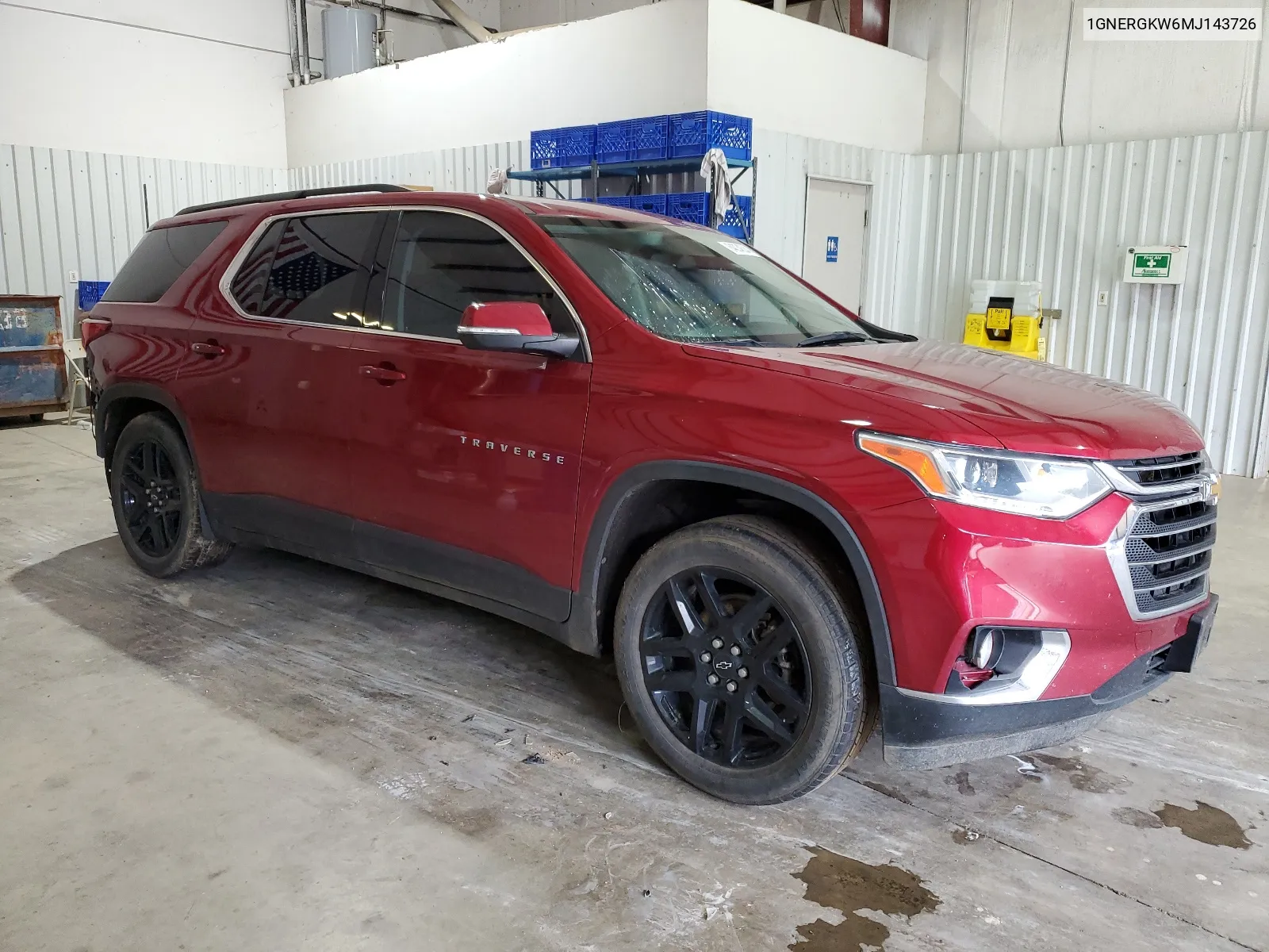 2021 Chevrolet Traverse Lt VIN: 1GNERGKW6MJ143726 Lot: 64034534