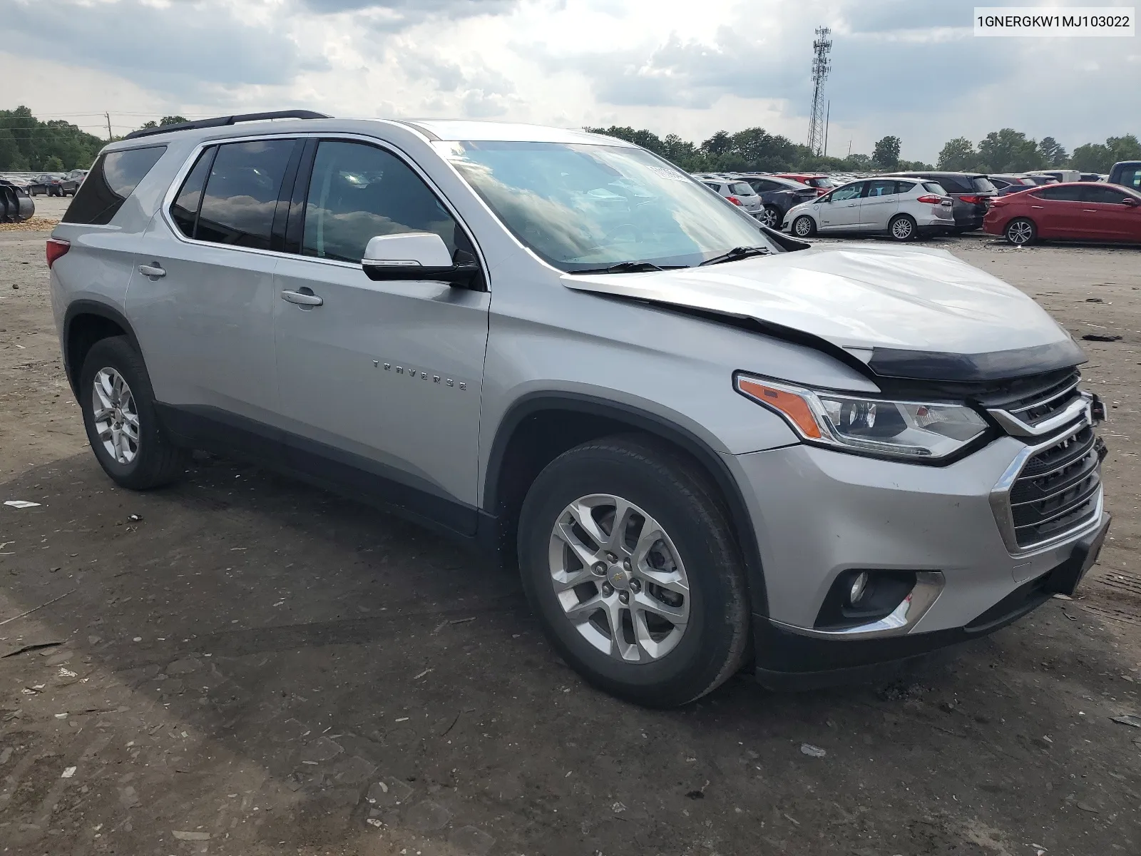 2021 Chevrolet Traverse Lt VIN: 1GNERGKW1MJ103022 Lot: 64139944