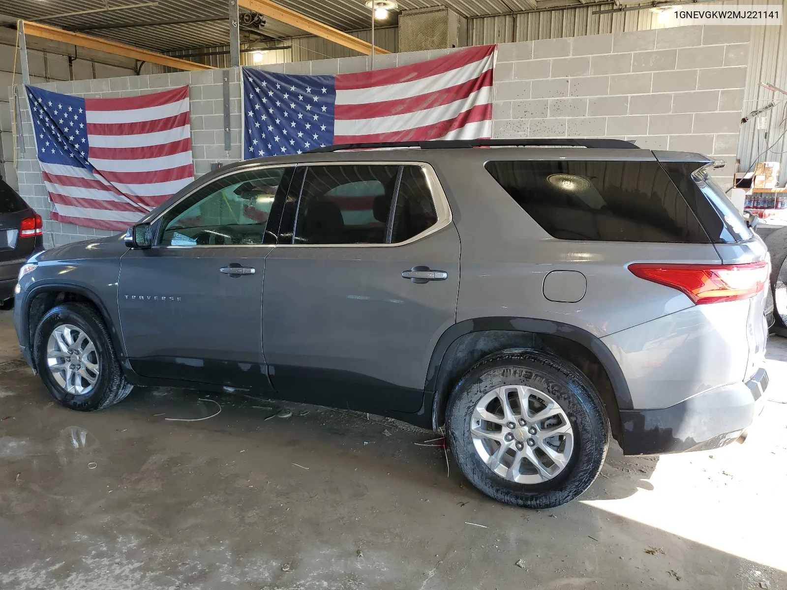 2021 Chevrolet Traverse Lt VIN: 1GNEVGKW2MJ221141 Lot: 64592784