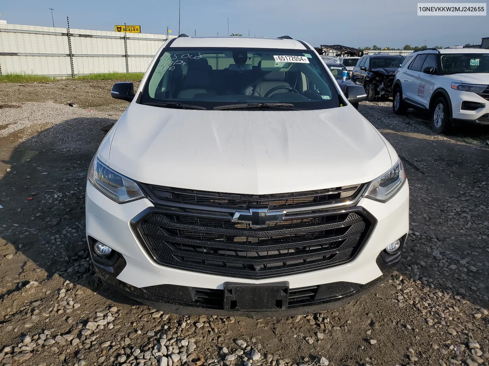 2021 Chevrolet Traverse Premier VIN: 1GNEVKKW2MJ242655 Lot: 65172054