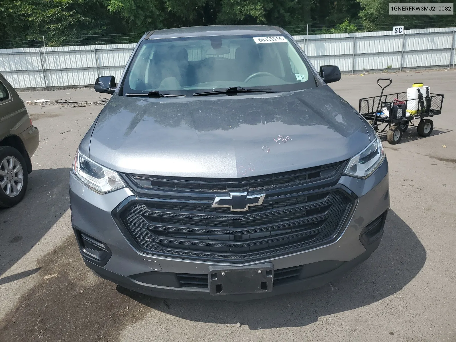 2021 Chevrolet Traverse Ls VIN: 1GNERFKW3MJ210082 Lot: 66355014