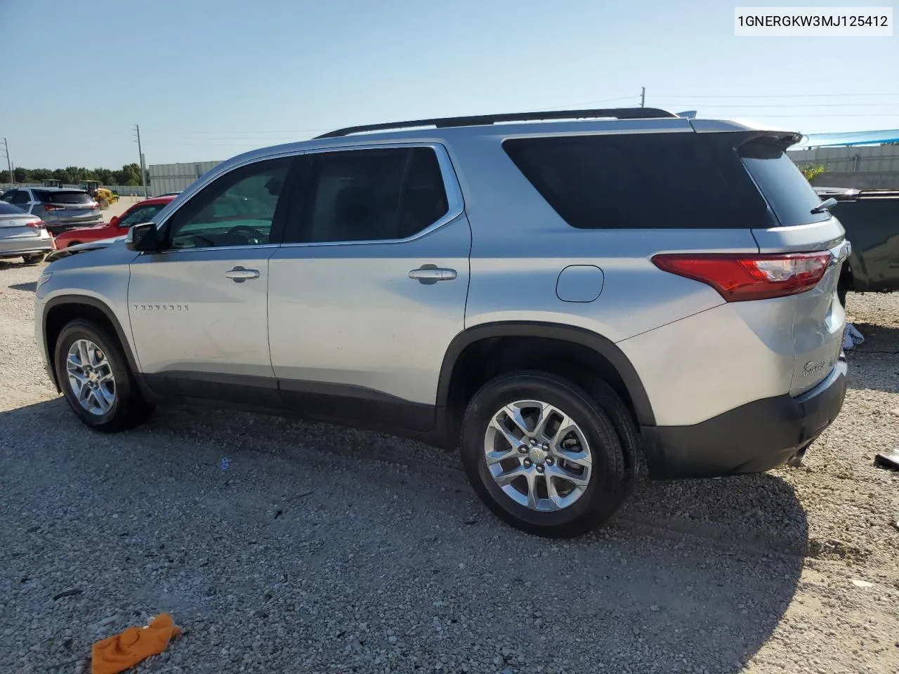 2021 Chevrolet Traverse Lt VIN: 1GNERGKW3MJ125412 Lot: 67136104