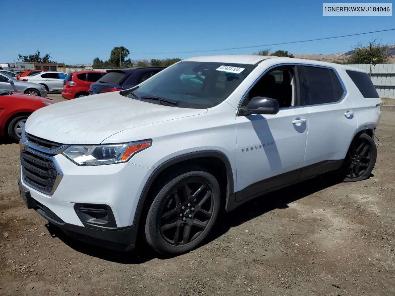 2021 Chevrolet Traverse Ls VIN: 1GNERFKWXMJ184046 Lot: 67483104