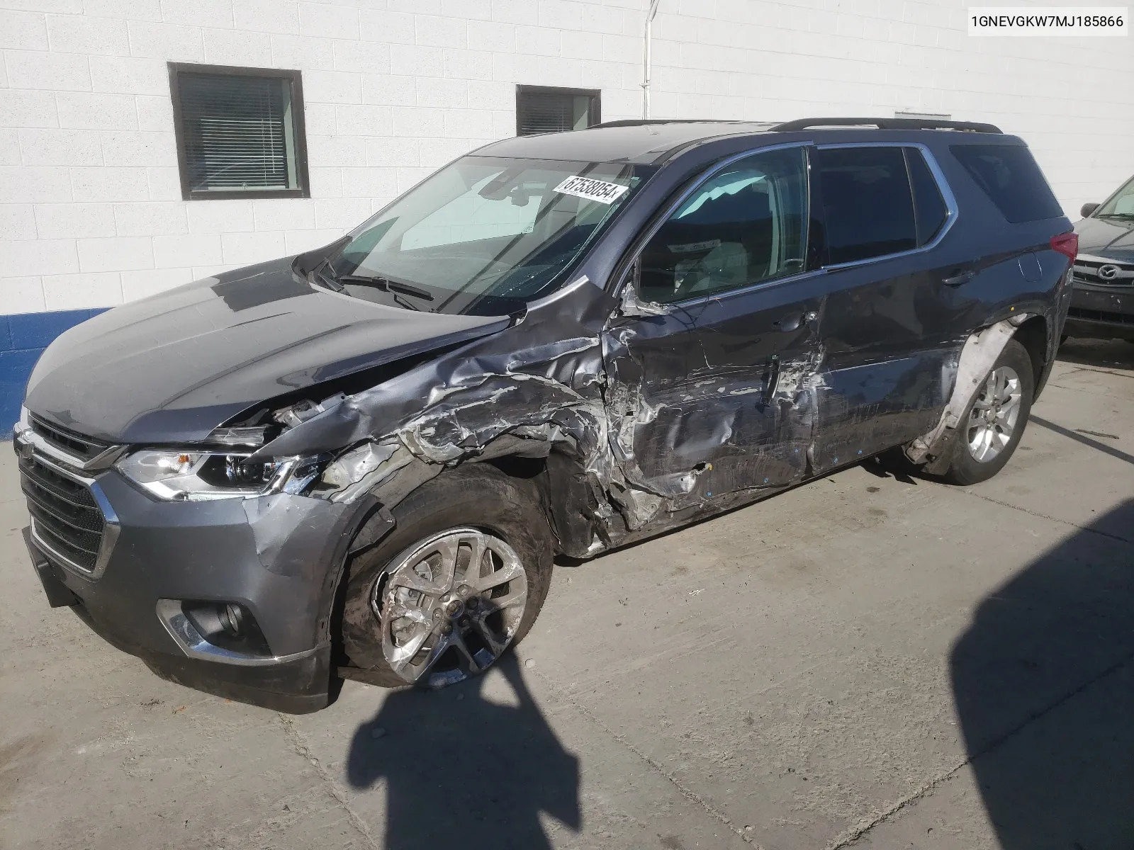 1GNEVGKW7MJ185866 2021 Chevrolet Traverse Lt