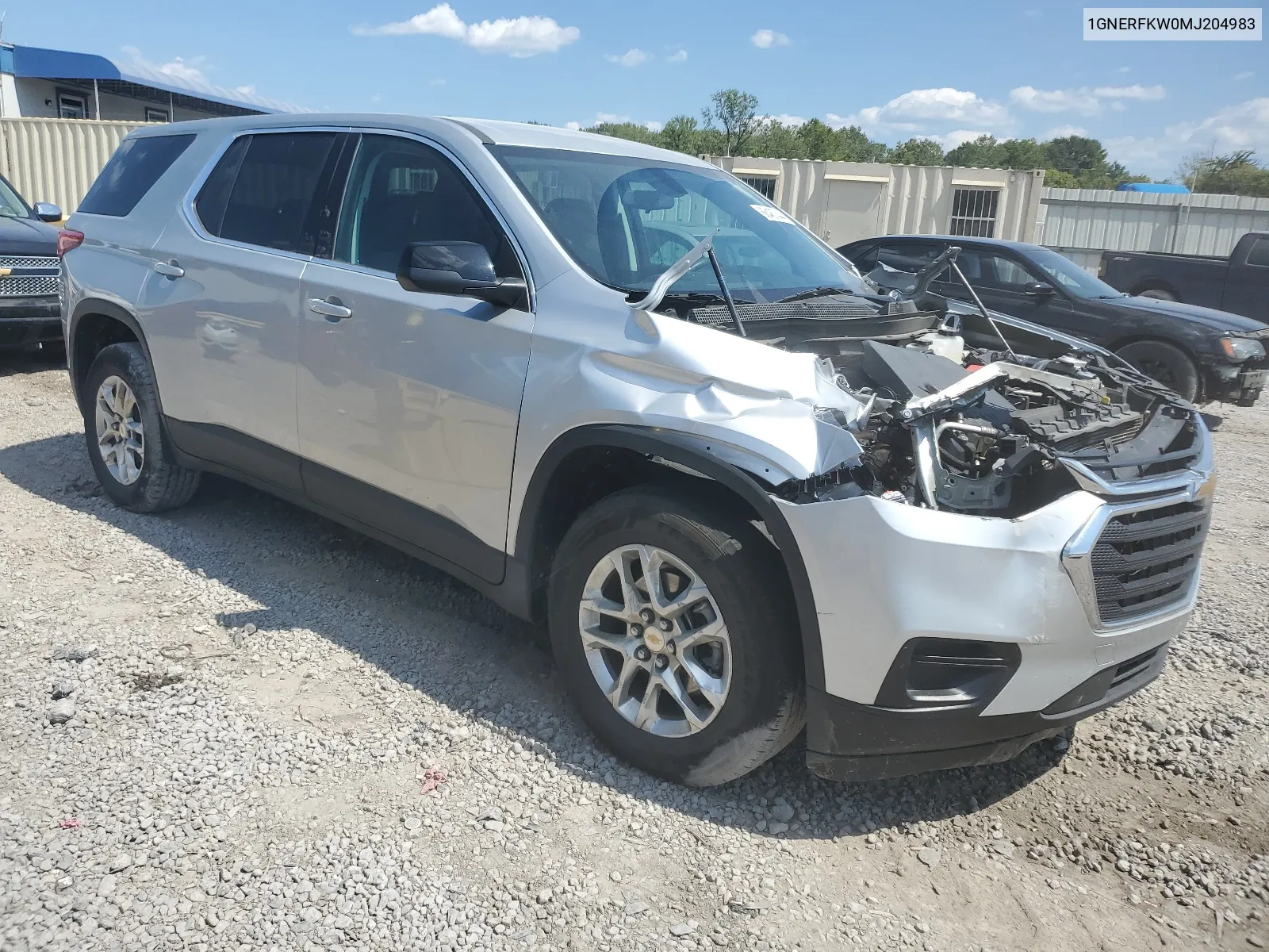 2021 Chevrolet Traverse Ls VIN: 1GNERFKW0MJ204983 Lot: 68487444