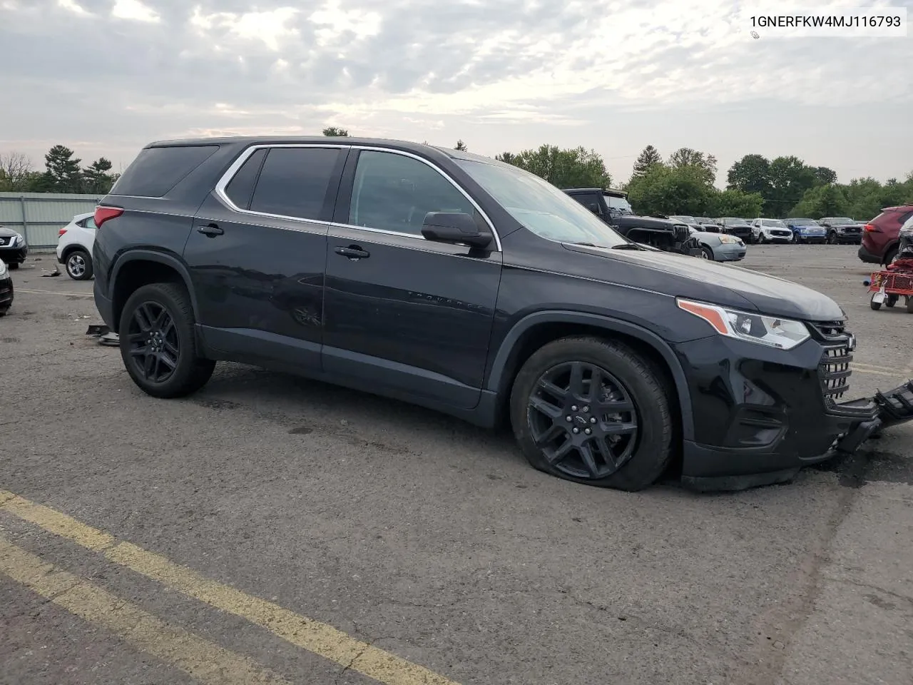 2021 Chevrolet Traverse Ls VIN: 1GNERFKW4MJ116793 Lot: 69139824