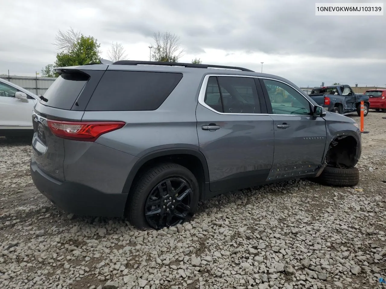 2021 Chevrolet Traverse Lt VIN: 1GNEVGKW6MJ103139 Lot: 69636174