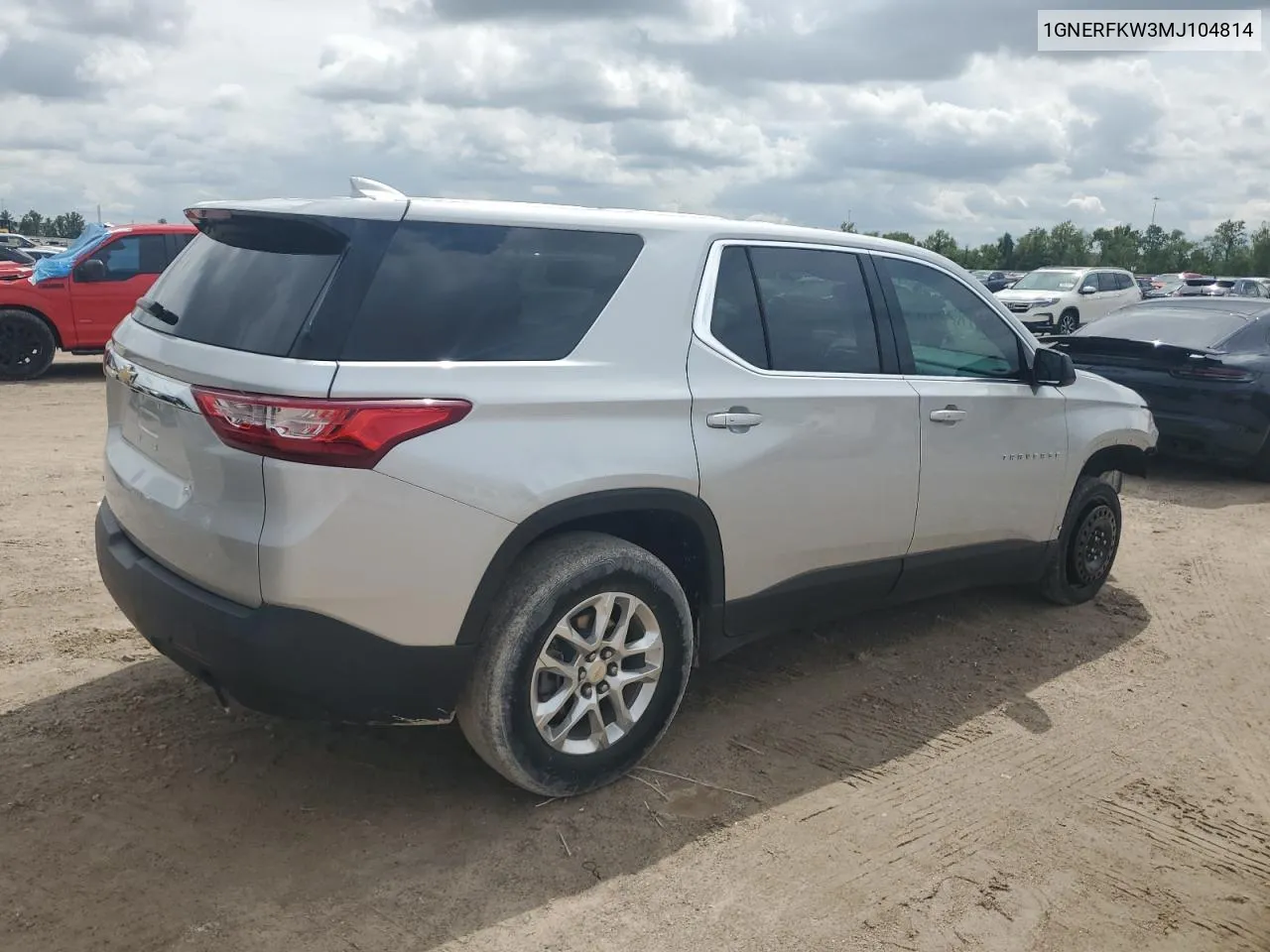 2021 Chevrolet Traverse Ls VIN: 1GNERFKW3MJ104814 Lot: 69984094