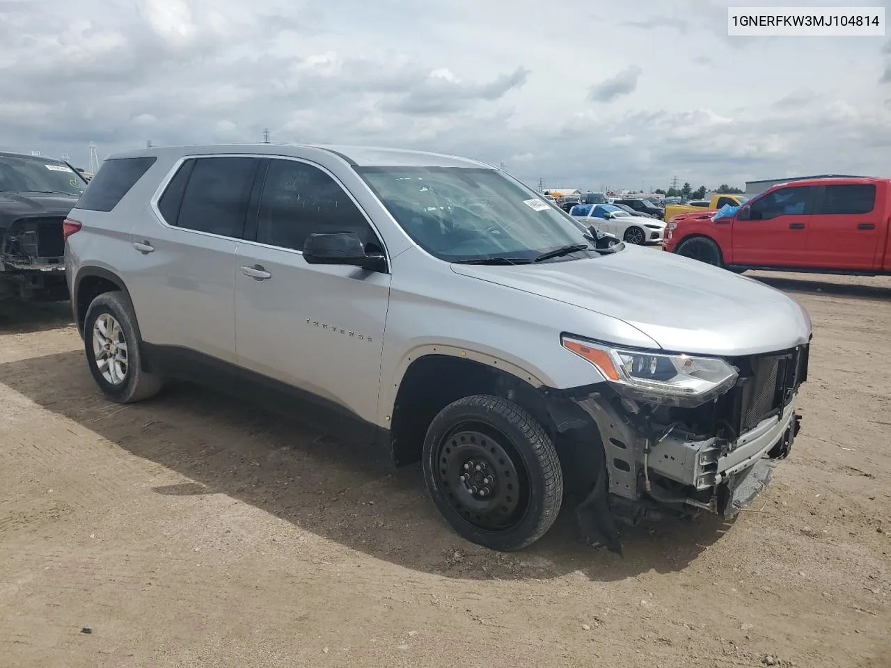 2021 Chevrolet Traverse Ls VIN: 1GNERFKW3MJ104814 Lot: 69984094