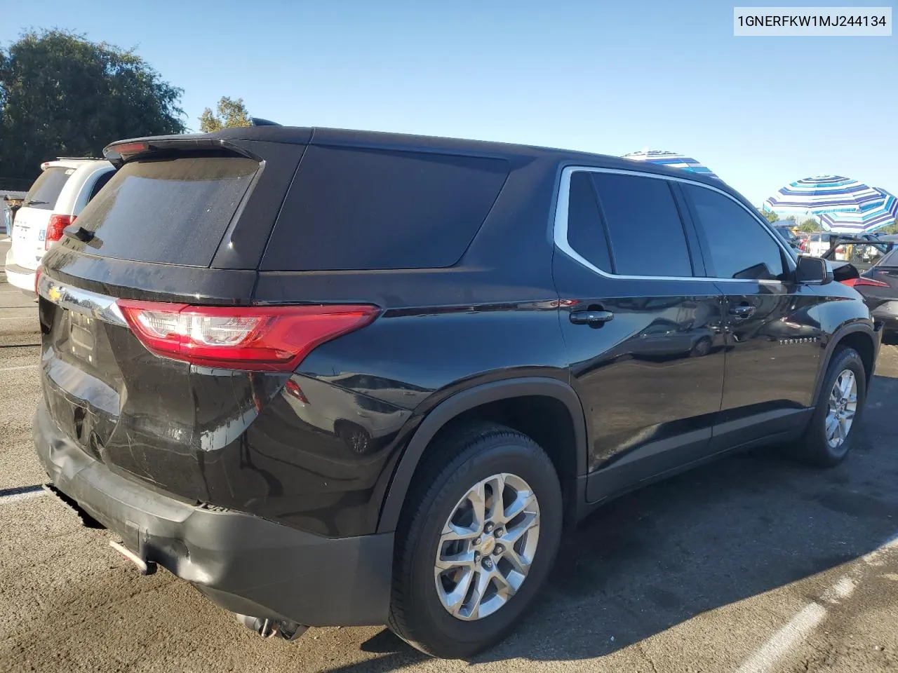 2021 Chevrolet Traverse Ls VIN: 1GNERFKW1MJ244134 Lot: 70815904