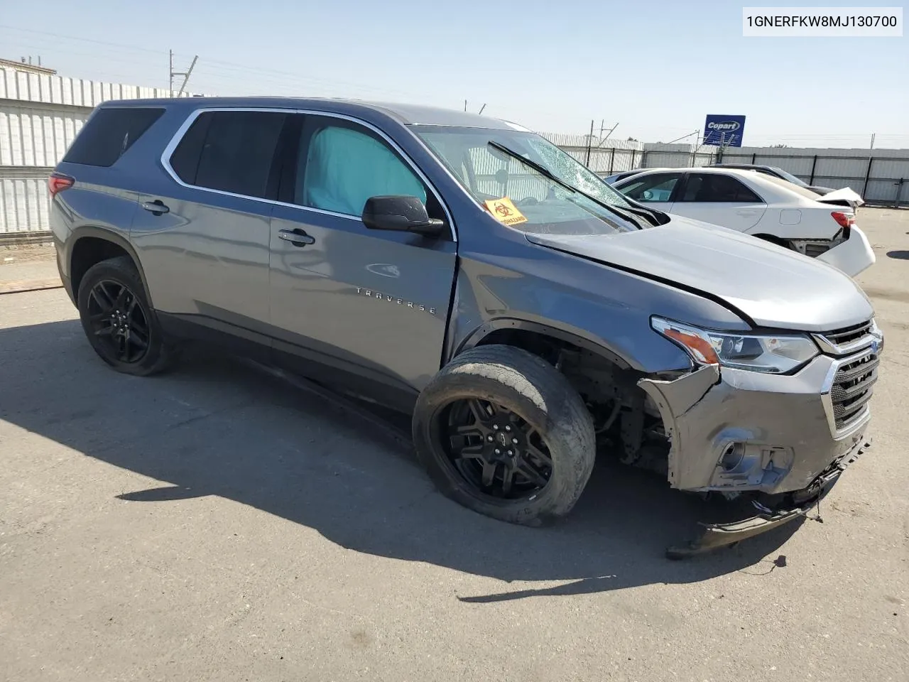 2021 Chevrolet Traverse Ls VIN: 1GNERFKW8MJ130700 Lot: 71091794