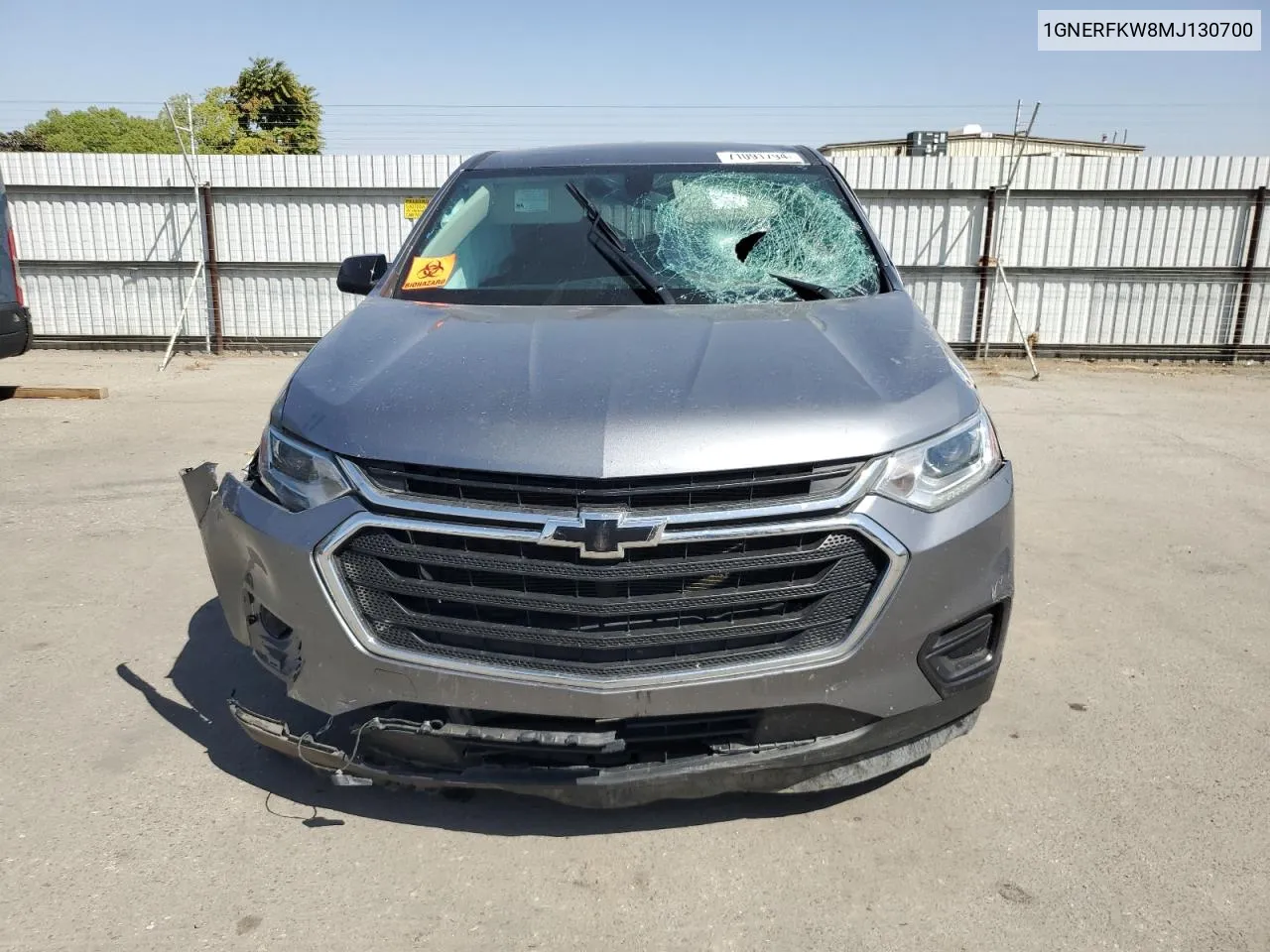 2021 Chevrolet Traverse Ls VIN: 1GNERFKW8MJ130700 Lot: 71091794