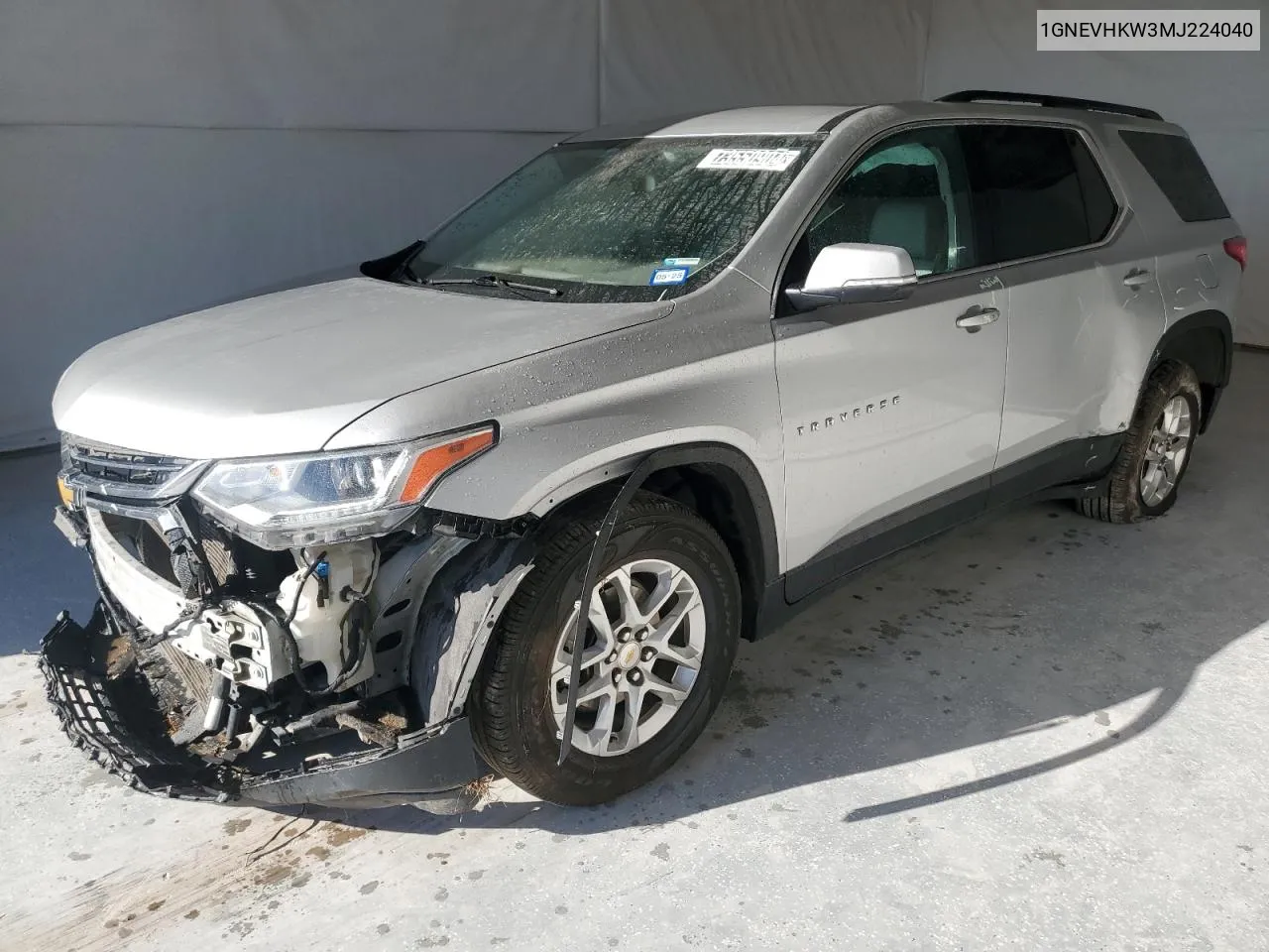 2021 Chevrolet Traverse Lt VIN: 1GNEVHKW3MJ224040 Lot: 73550904