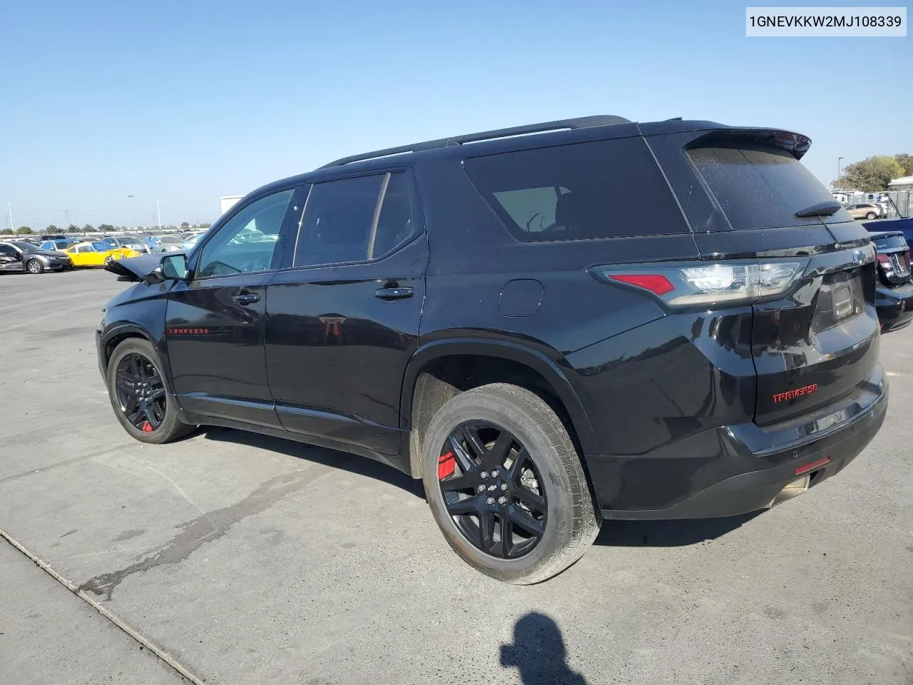 2021 Chevrolet Traverse Premier VIN: 1GNEVKKW2MJ108339 Lot: 73707304