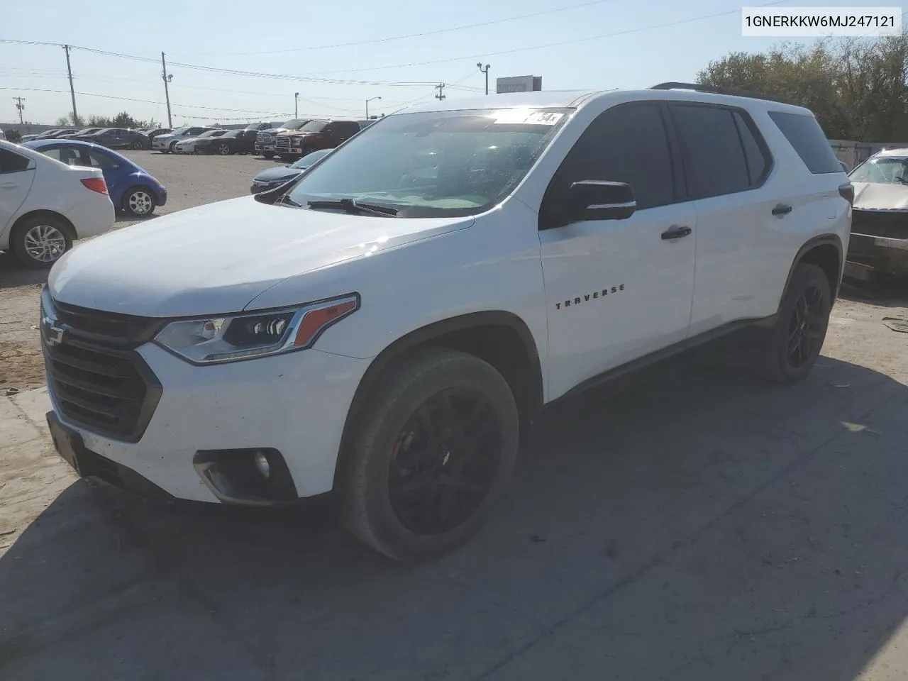 2021 Chevrolet Traverse Premier VIN: 1GNERKKW6MJ247121 Lot: 74012754