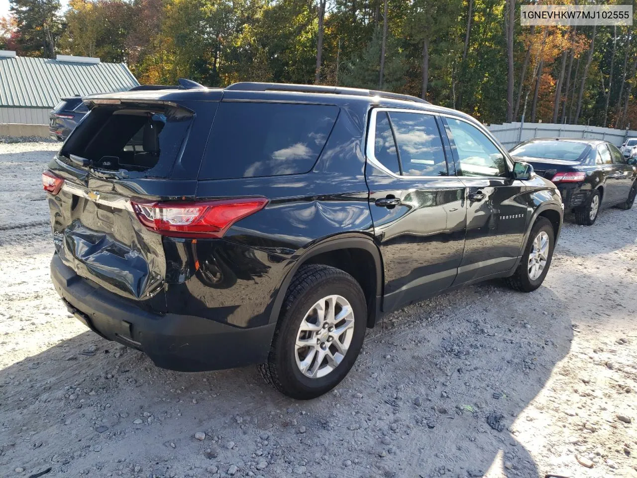 2021 Chevrolet Traverse Lt VIN: 1GNEVHKW7MJ102555 Lot: 74231054