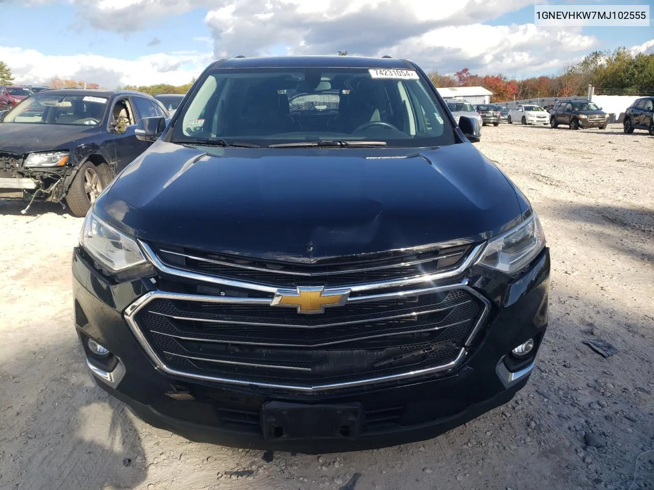 2021 Chevrolet Traverse Lt VIN: 1GNEVHKW7MJ102555 Lot: 74231054