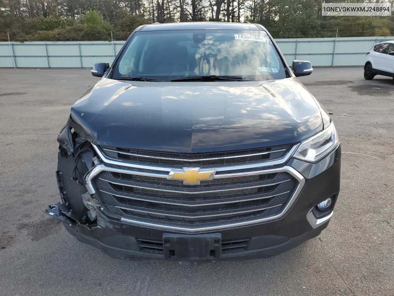 2021 Chevrolet Traverse Lt VIN: 1GNEVGKWXMJ248894 Lot: 74304164