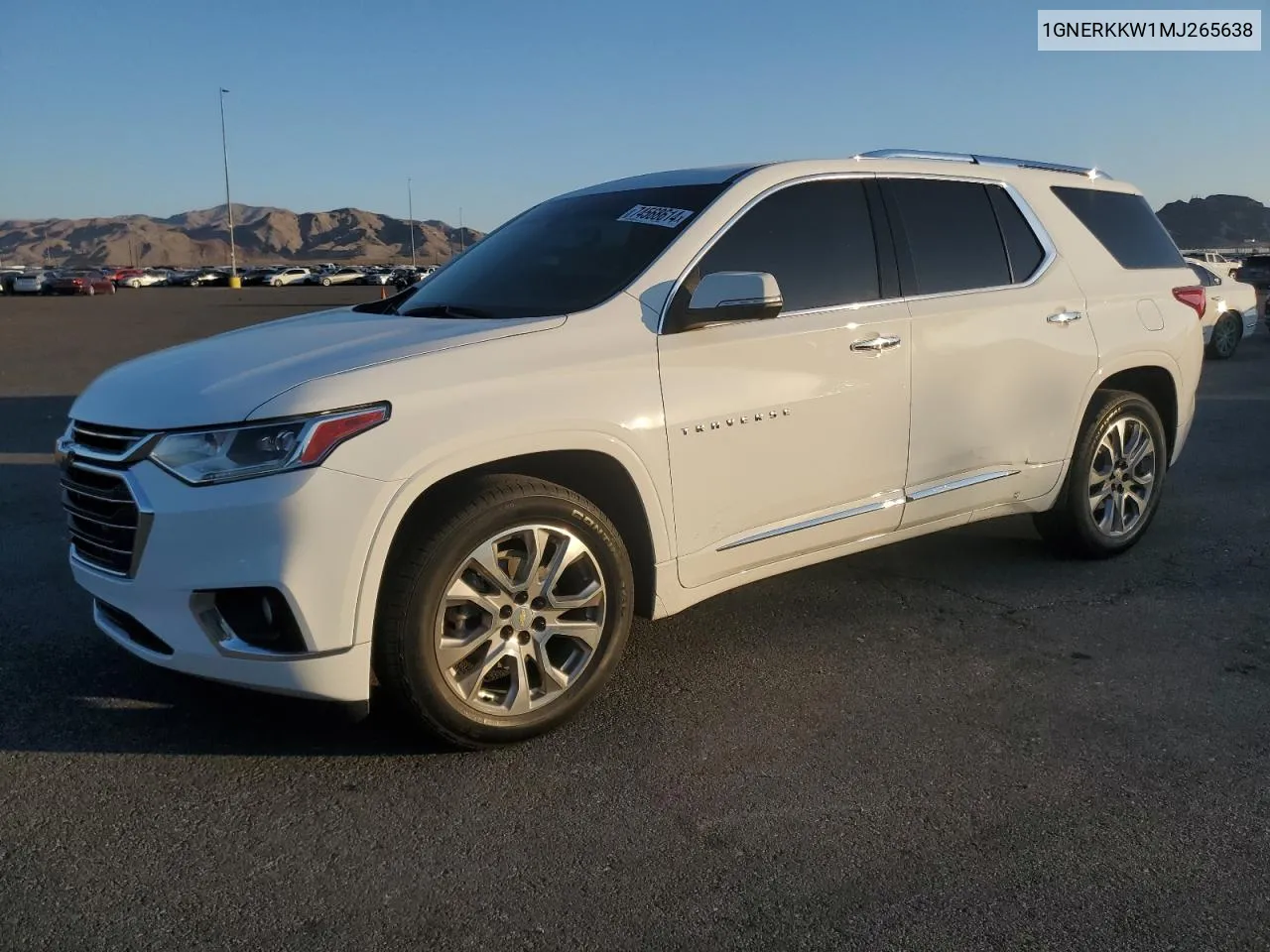 2021 Chevrolet Traverse Premier VIN: 1GNERKKW1MJ265638 Lot: 74568614